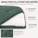 CozyLux Oversized King Comforter Set 120x98, Heathered Dark Green, 3 Pieces