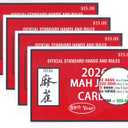 mah Jong 2026 Cards Official Revision - Large Size - 4Pcs