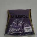 Miusol Women's Plus Size Floral Lace Cape Sleeves V Neck Ruffle Trim Formal Party Maxi Dress,Purple, 0XL