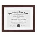 Americanflat 11x14 Diploma Frame with Shatter-Resistant Glass - Use as 8.5x11 Frame with Mat or Display 11x14 Documents Without Mat - Legacy Collection - Certificate Frames for Wall - Mahogany