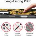 Bouvardia for iPhone 17 Case, Compatible with Magsafe, Cute Girly Design for Women, Shockproof & Aesthetic, Floral Theme - Sunflowers