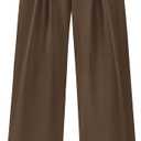 BTFBM Women High Waist Palazzo Pants Summer 2026 Casual Wide Leg Trousers Loose Work Office Business Suit Pant Pockets (XX-Large, Coffee)