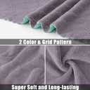 Mordimy 24 Pack Kitchen Cloths Dish Towels (10" x 10", Grey & Green), Super Soft and Absorbent Dish Cloths, Coral Velvet Microfiber Cleaning Cloth, Nonstick Oil Fast Dry Dishcloths