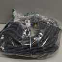 Junredy Garden Hose 75 FT, NON-EXPANDABLE Heavy-Duty Flexible & Lightweight Water Hose with 10-Function Nozzle, No-Kink, Leak-Proof Super Fabric, Solid Fittings for Lawn, Car, Outdoor (Black Blue)