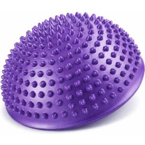 Foot Massage Ball, Inflatable Half Yoga Balls Massage Point Exercises Trainer Fitness for Kids Adults Sports Foot Massages
