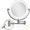 Magnifying Makeup Mirror Wall Mounted with Light, 1X/10X, Hardwired