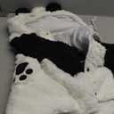 Halloween Large Dog Panda Costume Outfits Winter Warm Pet Jacket Coat Funny Clothes for Medium Large Dog Labrador Husky Beagle (28, Panda) (28(Bust:32.6inch|Fit:60-75b))