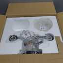 VONLUCE Bathroom Light Fixtures, 1-Light Bathroom Vanity Light with Globe Glass Shades E26 Sockets, Vanity Lights for Bedroom Hallway Living Room, Black Finish