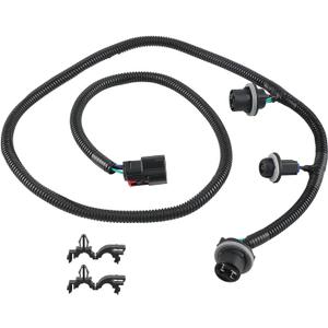 WMPHE Driver Side Tail Lamp Wiring Harness Compatible with Chevy Silverado GMC Sierra 1500 2500HD 3500HD 2016 2017 2018 2019, Replacement for 23295978, Tail Light Wire Socket Wiring Harness Kit