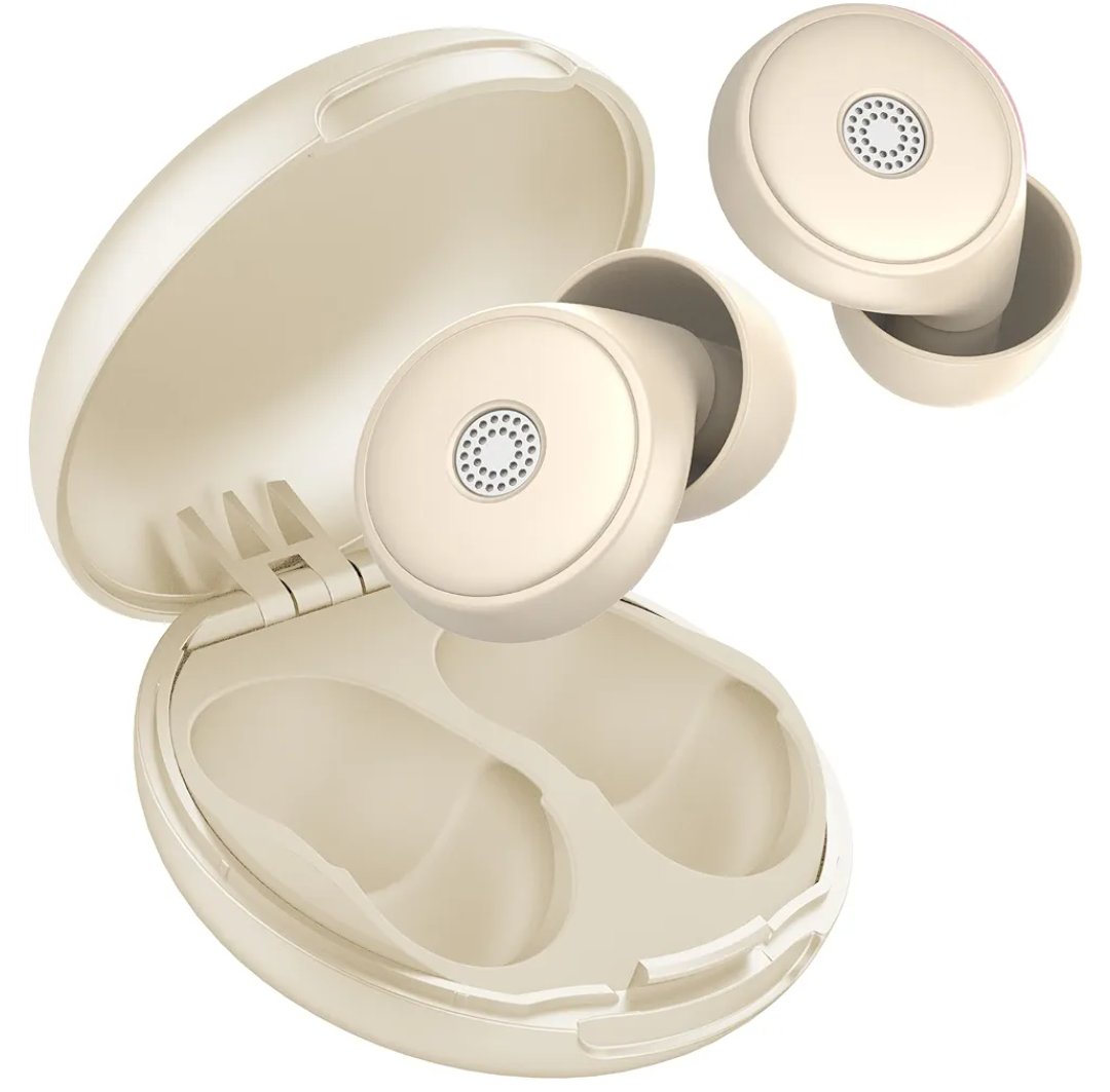 Ear Plugs for Sleeping Noise Cancelling, 45dB Soft Earplugs for Concert, Reusable Ear Plugs for Noise Reduction with Case & 8 Eartips, for Sleeping, Concert, Working, Studying, Traveling (Off White)