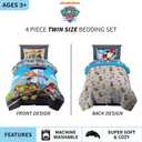 Franco Kids Bedding Super Soft Comforter and Sheet Set, 4 Piece Twin Size, Paw Patrol
