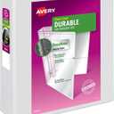 Avery Durable View 3 Ring Binder, 4 Inch EZD Rings, 1 White Binder (09801)