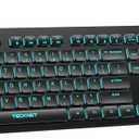 TECKNET Wired Keyboard,Silent USB Keyboard for Office,Spill-Resistant,Slim Full-Size Membrane Layout,Plug and Play for PC/Laptop/Mac-RGB Backlit