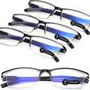TERAISE Fashion Anti-blue light Reading Glasses Men Women Computer Reader (Black)