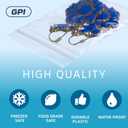 GPI - 1000 Count, 2" x 3" Clear Plastic Resealable Zip Bags, Bulk 2 Mil, Strong & Durable Poly Baggies with Resealable Zip Top Lock for Travel, Storage, Packaging & Shipping