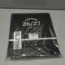 Desk Calendar 2026-2027, 2 Years Calendar Runs from Jan. 2026 until Dec 2027, Table Monthly Planner with Stickers for Home,Office,School Organization(L-Black+Green,9.8" x 9.6")