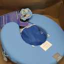 Mambobaby Float with Canopy Non Inflatable Baby Pool Float Earth Blue, 30 inches x 34 inches