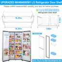 [2 PACK] UPGRADED MAN64890501 Refrigerator Door Shelf Bin Compatible with LG Fridge Door Bin Parts LRSXS2706V LRSXS2706W LRSDS2706S LHSXS2706S,MAN64890501 LG Refrigerator Shelf Replacement Shelves