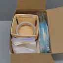 12 Sets Baby Shower Hot Air Balloon Table Centerpieces DIY Hot Air Balloon Centerpieces Baby Shower Decorations with Wooden Basket Stick for Gender Reveal First Birthday Wedding Party(Blue)