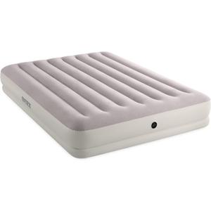 Intex 64177E Dura-Beam Standard Prestige Mid-Rise Air Mattress: Fiber-Tech  Twin Size  Quickfill USB Air Pump (Queen)