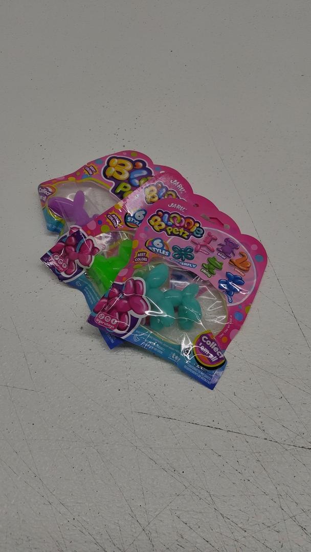 JA-RU Stretchy Balloon Toy Irresistible Squish Super Stretchy & Twisty Toys for Kids. Animal Squeeze Party Favor. Sensory Stress Relief Fidget Easter Basket Stuffers, Pack of 3