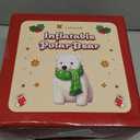 Lumiwind 7.7FT Christmas Inflatable Santa Claus Riding Polar Bears with Shaking Head Outdoor Blow Up Yard Decoration with Built-in LED Lights Xmas Party Indoor Outdoor Décor for Lawn Garden Holiday