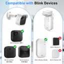 Blink Outdoor Camera Wall Mount Compatible with 2K+ & 4th Gen,3 Pack Weatherproof Protective Housing,360 Degree Adjustable with Blink Sync Module Core Outlet Mount for Blink Camera System