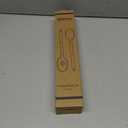 Large Wooden Spoons for Cooking, 2Pack Natural Teak Wood Cooking Spoon Set, Non-Stick Slotted and Corner Spoon, Heat-Resistant Wooden Spatula Spoon for Serving and Mixing