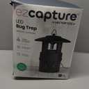 EZCapture T10 Indoor Bug Trap with Fan Suction - Versatile LED Flying Insect Trap for Indoor and Outdoor Use - No Zapping Noise, for Fruit Fly, Gnat, and Mosquitoes, 5 Glue Boards Included