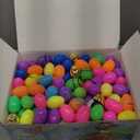 200 Pcs Prefilled Easter Eggs with Toys Inside, Easter Basket Stuffers Gifts in Surprise Eggs, Prizes Classroom Events, Gifts Bulk Fillers, Easte Party Favors