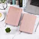 2026 Appointment Book & Planner - Jan. 2026 - Dec. 2026, Daily Hourly Planner 2026, 5.75" X 8.25", 60-Minute Interval, Faux Soft Leather Cover, Premium Paper with Pen Holder, Inner Pocket - Rose Gold