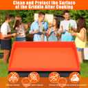 Silicone Griddle Mat Cover for Blackstone - 22 Inch True All-Encompassing Coverage Heavy Duty Food Grade Grill Buddy Mat, All Season Cooking Surface Protective Cover