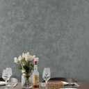 Yasinet Peel and Stick Wall Paper Removable Wallpaper Modern Grey-Green Embossed Thicken Self Adhesive Wallpaper Textured Contact Paper for Cabinets Walls Waterproof Vinyl Roll 78.7"x 15.7"