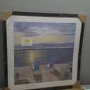 VNVNK 24x24 Frame Black, Perfect for 24x24 Inch Picture without Mat or 20x20 Inch Picture with Mat, Home Wall Decor Picture Frame-1 PCS