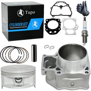 Tupo TRX500S-92 Cylinder Kit Liquid-Cooled Compatible with Honda TRX500 Rubicon 500 2015-2019 / TRX 500 Foreman 500 2012-2019 / SXS 500 M2 Pioneer 500 2015-2021, Top End Rebuild Kit