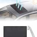 Car Sunroof Sun Shade, Magnetic Screen Net, Universal Fit, Black, 37.4"x 21.65"