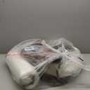 AAAAAcessories D-Shaped Chair Cushions, 2" Thick Dining Chair Pads with Ties and Removable, Machine-Washable Cover, 17" x 16", Set of 4, Brown Checkered