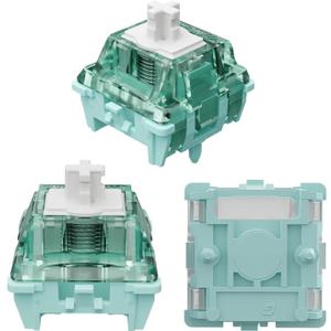 Gateron Magnetic Jade Pro Keyboard Switches, Linear Factory Pre-lubed Freely Setting Pre-Travel 20mm Longer Spring Key Switches Only for Magnetic Gaming Keyboard(10PCS)