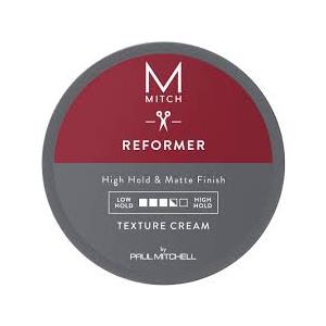 MITCH by Paul Mitchell Reformer Texture Cream for Men, High Hold, Matte Finish, For All Hair Types, Especially Fine to Medium Hair, 3 oz.