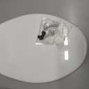 Mayfair Cassel Slow Close Toilet Seat, Easy Clean, Non Slip Premium Wood Seat, Easy Install, Made in USA, Round, White