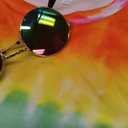 4 Pieces Hippie Costume Set, Include Colorful Tie-Dye T-Shirt, Peace Sign Necklace, Headband and Sunglasses for Theme Parties (8-10Y, Rainbow)