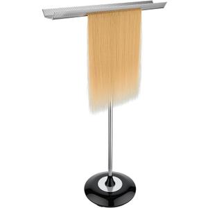 Noverlife Stainless Steel Hair Extension Holder Stand, 33.5inch Double Side Wig Storage Rack for Styling Hair Display Stand Hanger Wig Braid Rack Separator, Hairpiece Organizer Stand for Barber Shop