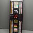 LaRibbons Christmas Wrapping Paper Sets, Classic Reindeer Stripes & Happy Holiday Design with Ribbons & Gift Tags & Metallic Pom Pom for Christmas, Holiday30Inch  10Feet 4 Rolls: 100 Sq.Ft.Ttl
