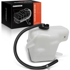 A-Premium Engine Coolant Overflow Recovery Reservoir Tank [with Cap & Tubing] Compatible with Toyota Corolla 2009-2013 1.8L 2.4L, Matrix 2009-2013 1.8L 2.4L, Matrix 2014 1.8L - Front