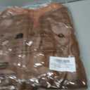 Cicy Bell Womens Button Down Bomber Jackets Puff Sleeve Cropped Pea Coats Casual Fall Color Block Outerwear (Small, Brown)