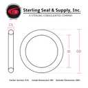 Lamons 044 Viton/FKM O-Ring 75A Shore Black, Sterling Seal (Pack of 250)