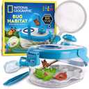 NATIONAL GEOGRAPHIC Bug Catcher Kit for Kids - Kids Bug Habitat with Magnified Viewer, Bug Catcher, Tweezers & Learning Guide, Insect Habitat, Outdoor Toys, Kids Bug Catching Kit, Bug Cage, Bug Box (One Size)