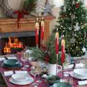 2 x DRomance Christmas Flameless Taper Candles Battery Operated with Remote and Timer Real Wax LED Flickering Taper Candles 3D Wick Hand-Colored Painted Deer Holiday Indoor Decor(2 Pack, 0.79 x 11.4)