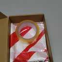 Suncalla 2 Pack Christmas Candy Cane Design Column Wraps 108 x 54 Inch Candy Cane Striped Disposable Porch Column Wraps with 1 Roll Tape Red and White Christmas Striped Pillar Cover for Xmas Decor