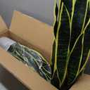 2 Set Large Fake Snake Plant 25 Inch Sansevieria Plant Artificial Snake Plants in Pots with Woven Basket Faux Mother In Law Tongue Plant - 17 Leaves Fake Laurentii for Indoor Outdoor Home Office Decor